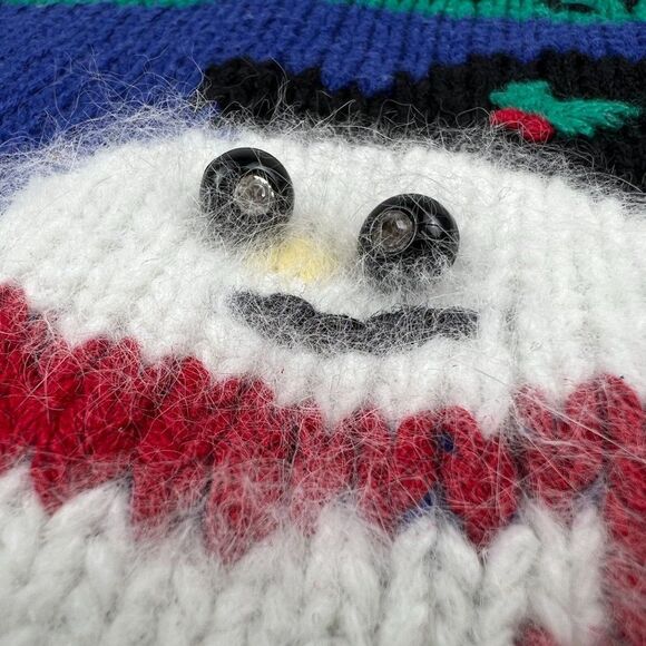 Christopher & Banks Vintage Hand Embroidered Four Seasons Wool Sweater Vest Sz L - Picture 13 of 16